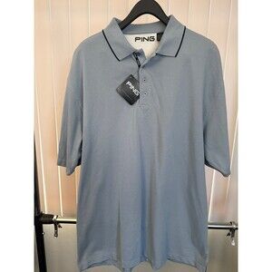 NWT Men’s Ping Collection Blue Haze Golf Polo Shirt Size X-large